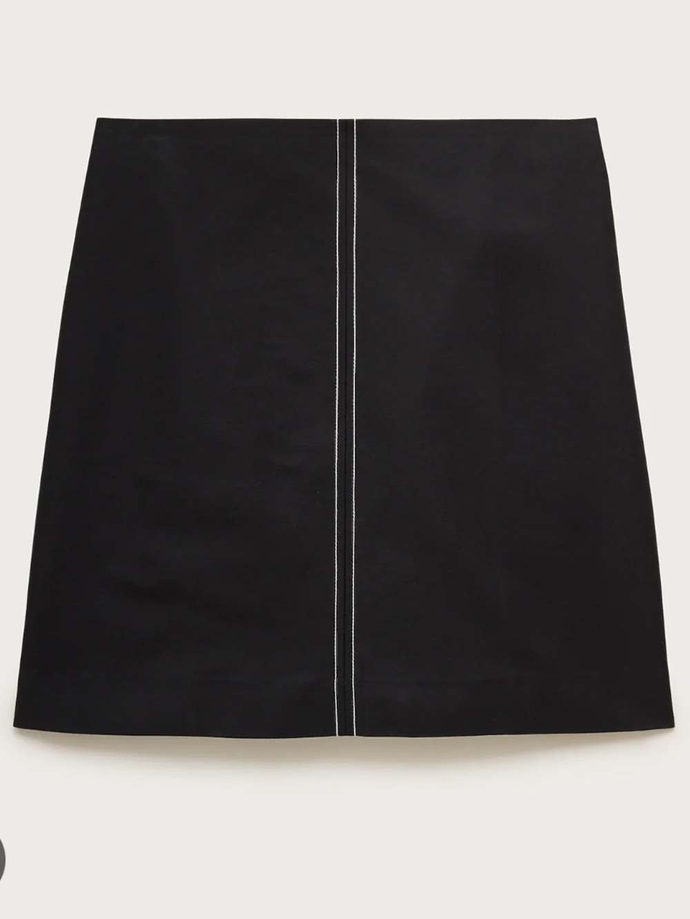 J. Crew Black Mini Skirt with Contrast Stitching 2 new Fairfax